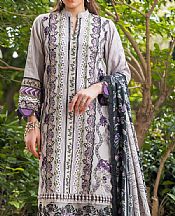 Asifa N Nabeel Light Grey Viscose Suit- Pakistani Winter Dress