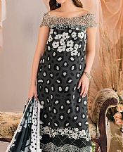 Asifa N Nabeel Charcoal Viscose Suit- Pakistani Winter Dress