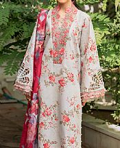 Asifa N Nabeel Off-white Lawn Suit- Pakistani Lawn Dress