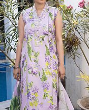 Asifa N Nabeel Lavender Lawn Suit- Pakistani Designer Lawn Suits