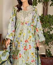 Asifa N Nabeel Sea Green Lawn Suit- Pakistani Lawn Dress
