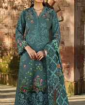 Asifa N Nabeel Teal Viscose Suit- Pakistani Winter Dress