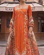 Shocking Orange Lawn Suit