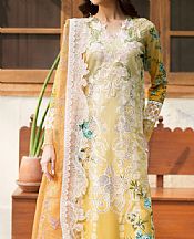 Asifa N Nabeel Yellow Lawn Suit- Pakistani Designer Lawn Suits