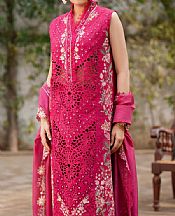 Asifa N Nabeel Hot Pink Lawn Suit- Pakistani Designer Lawn Suits