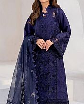 Asifa N Nabeel Indigo Lawn Suit- Pakistani Lawn Dress