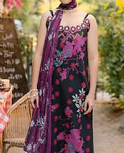 Asifa N Nabeel Black Lawn Suit- Pakistani Lawn Dress