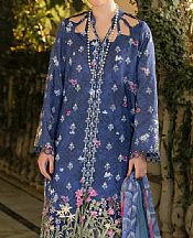 Asifa N Nabeel Dusk Blue Lawn Suit- Pakistani Designer Lawn Suits