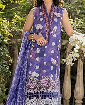 Asifa N Nabeel Blueberry Lawn Suit- Pakistani Designer Lawn Suits