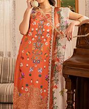 Asifa N Nabeel Coral Lawn Suit- Pakistani Designer Lawn Suits