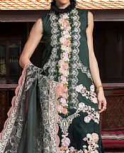 Asifa N Nabeel Lunar Green Lawn Suit- Pakistani Lawn Dress