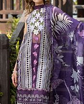 Asifa N Nabeel Plum Purple Lawn Suit- Pakistani Designer Lawn Suits