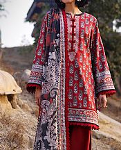 Asim Jofa Scarlet Lawn Suit- Pakistani Lawn Dress