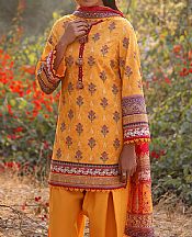 Asim Jofa Gold Yellow Lawn Suit- Pakistani Lawn Dress