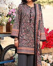 Asim Jofa Grey Lawn Suit- Pakistani Designer Lawn Suits