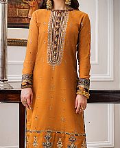 Asim Jofa Orange Cotton Suit (2 Pcs)- Pakistani Designer Chiffon Suit