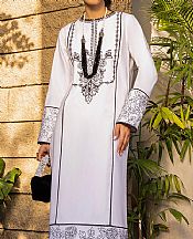White Cambric Kurti- Pakistani Lawn Dress