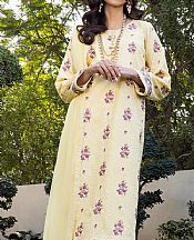 Pastel Yellow Cambric Suit- Pakistani Lawn Dress