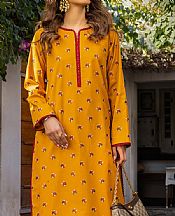 Asim Jofa Mustard Cambric Suit (2 Pcs)- Pakistani Lawn Dress