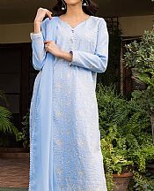 Baby Blue Cambric Suit- Pakistani Lawn Dress