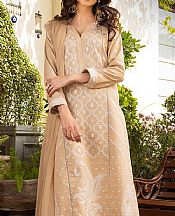 Tan Cambric Suit- Pakistani Designer Lawn Dress