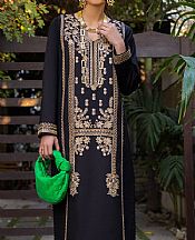 Asim Jofa Black Cambric Kurti- Pakistani Designer Lawn Suits