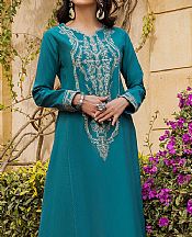 Teal Cambric Suit (2 Pcs)- Pakistani Lawn Dress