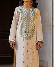 Asim Jofa Ivory Cambric Suit (2 Pcs)- Pakistani Designer Lawn Suits