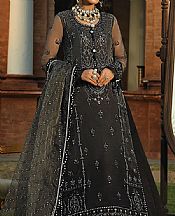 Black/Dark Grey Organza Suit- Pakistani Chiffon Dress