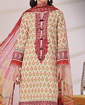 Asim Jofa Off-white Cambric Suit- Pakistani Designer Lawn Suits