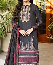 Asim Jofa Charcoal Lawn Suit- Pakistani Lawn Dress