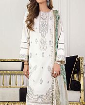 White Cambric Suit- Pakistani Lawn Dress