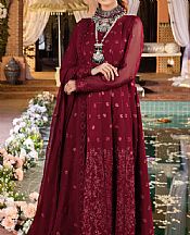 Crimson Chiffon Suit- Pakistani Designer Chiffon Suit