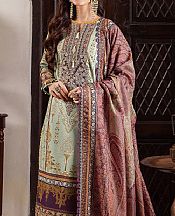 Asim Jofa Mint Green Slub Suit- Pakistani Winter Dress