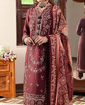 Asim Jofa Maroon Slub Suit- Pakistani Winter Clothing