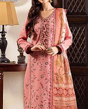 Asim Jofa Tea Pink Cotton Suit- Pakistani Winter Clothing