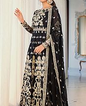 Asim Jofa Black Net Suit- Pakistani Chiffon Dress