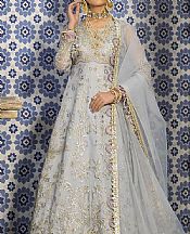 Light Grey Organza Suit- Pakistani Chiffon Dress