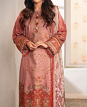 Asim Jofa Tea Pink Jacquard Suit- Pakistani Designer Lawn Suits
