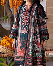 Asim Jofa Teal Dobby Suit- Pakistani Lawn Dress