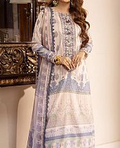 Asim Jofa Ecru White Cambric Suit- Pakistani Designer Lawn Suits