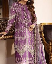 Asim Jofa Purple Cambric Suit- Pakistani Lawn Dress