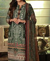 Asim Jofa Basil Green Cambric Suit (2 Pcs)- Pakistani Lawn Dress