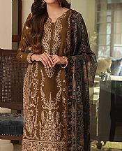 Asim Jofa Bronze Cambric Suit- Pakistani Designer Lawn Suits