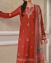Asim Jofa Rust Cambric Suit- Pakistani Lawn Dress