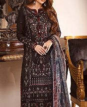 Asim Jofa Black Cambric Suit- Pakistani Lawn Dress