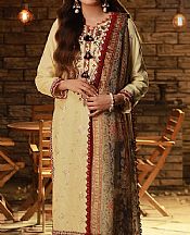Asim Jofa Ivory Cambric Suit- Pakistani Designer Lawn Suits