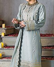 Slate Grey Lawn Suit- Pakistani Designer Lawn Dress