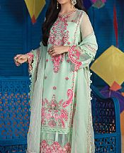 Mint Green Organza Suit- Pakistani Chiffon Dress