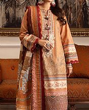 Asim Jofa Peach Karandi Suit- Pakistani Winter Dress